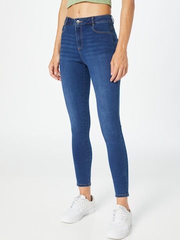 Dorothy Perkins Skinny Fit Дънки 'Ellis' в синьо: отпред