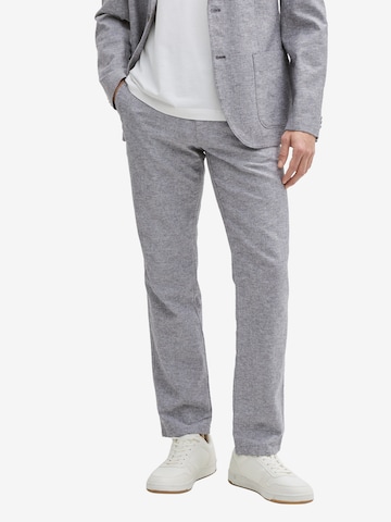 pilka TOM TAILOR Standartinis „Chino“ stiliaus kelnės: priekis