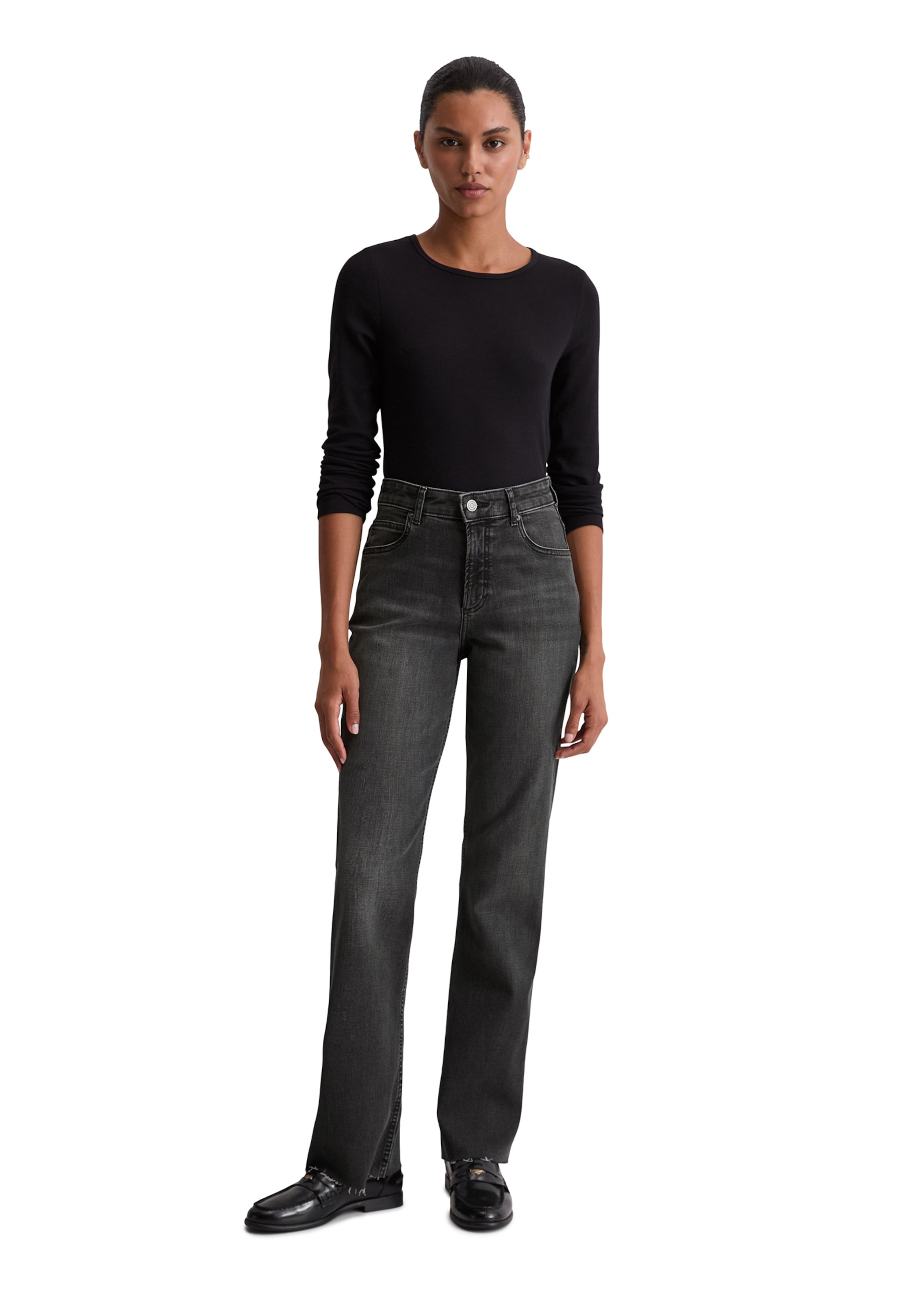 Marc O'Polo Расклешенный Джинсы 'Kiruna' в Серый