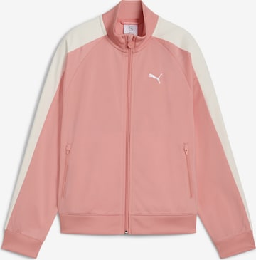 PUMA Sweatjacke 'T7 Always On' in Pink: Vorderseite