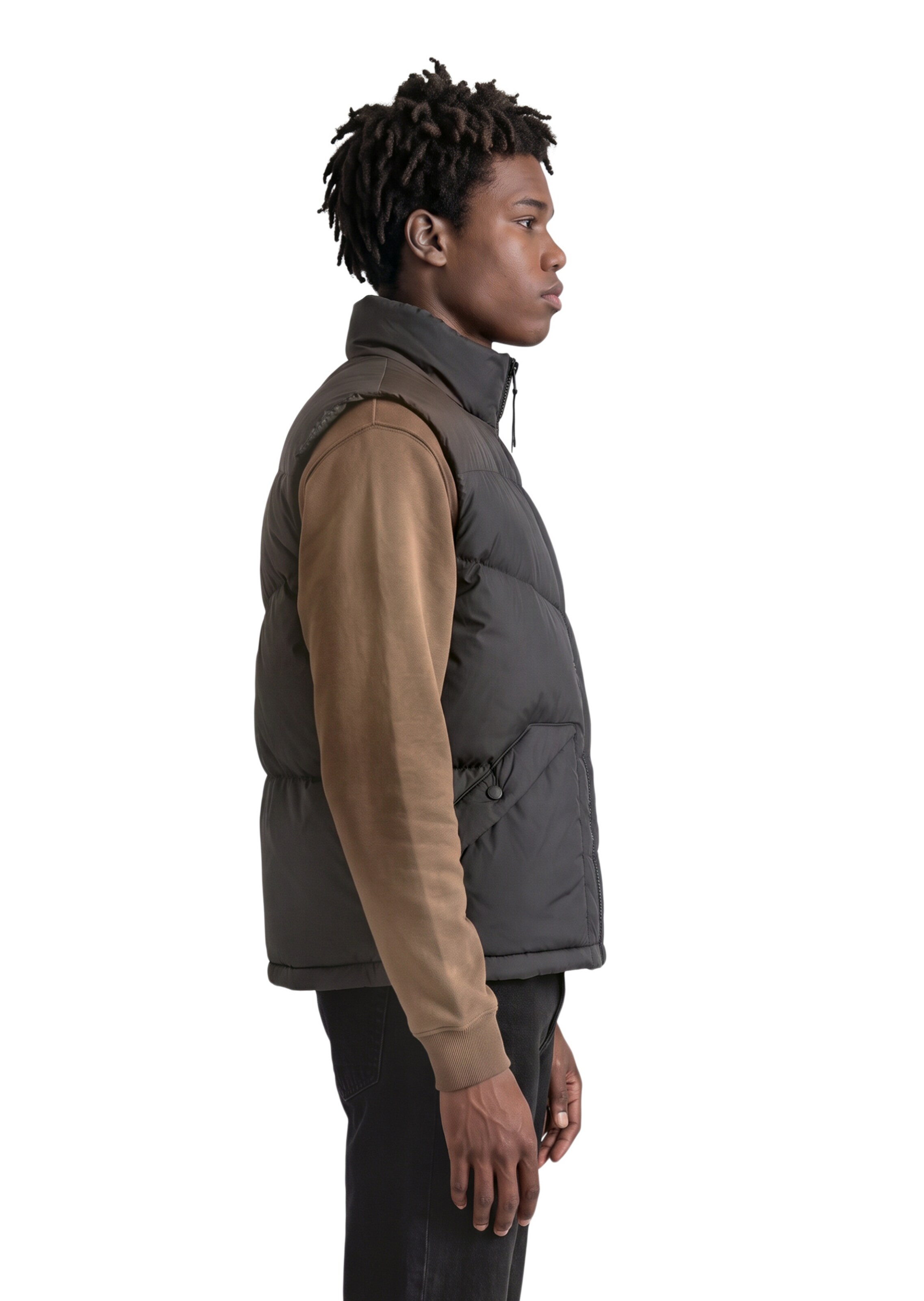 Gilet Marc O'Polo DENIM en noir : sur le côté