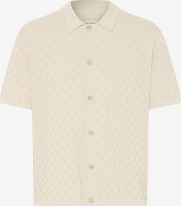 BLEND - Ajuste confortable Camisa ' BHDeven ' en beige: frente