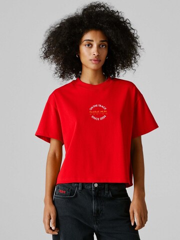 Maglietta 'W BULL TEE' di Red Bull Racing x Pepe Jeans in rosso: frontale