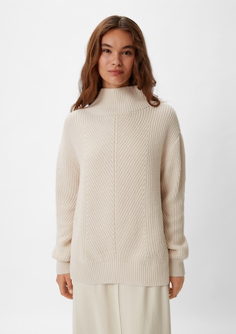 Pull-over comma casual identity en beige : devant