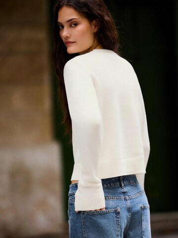 Bershka Sweater in Beige: back