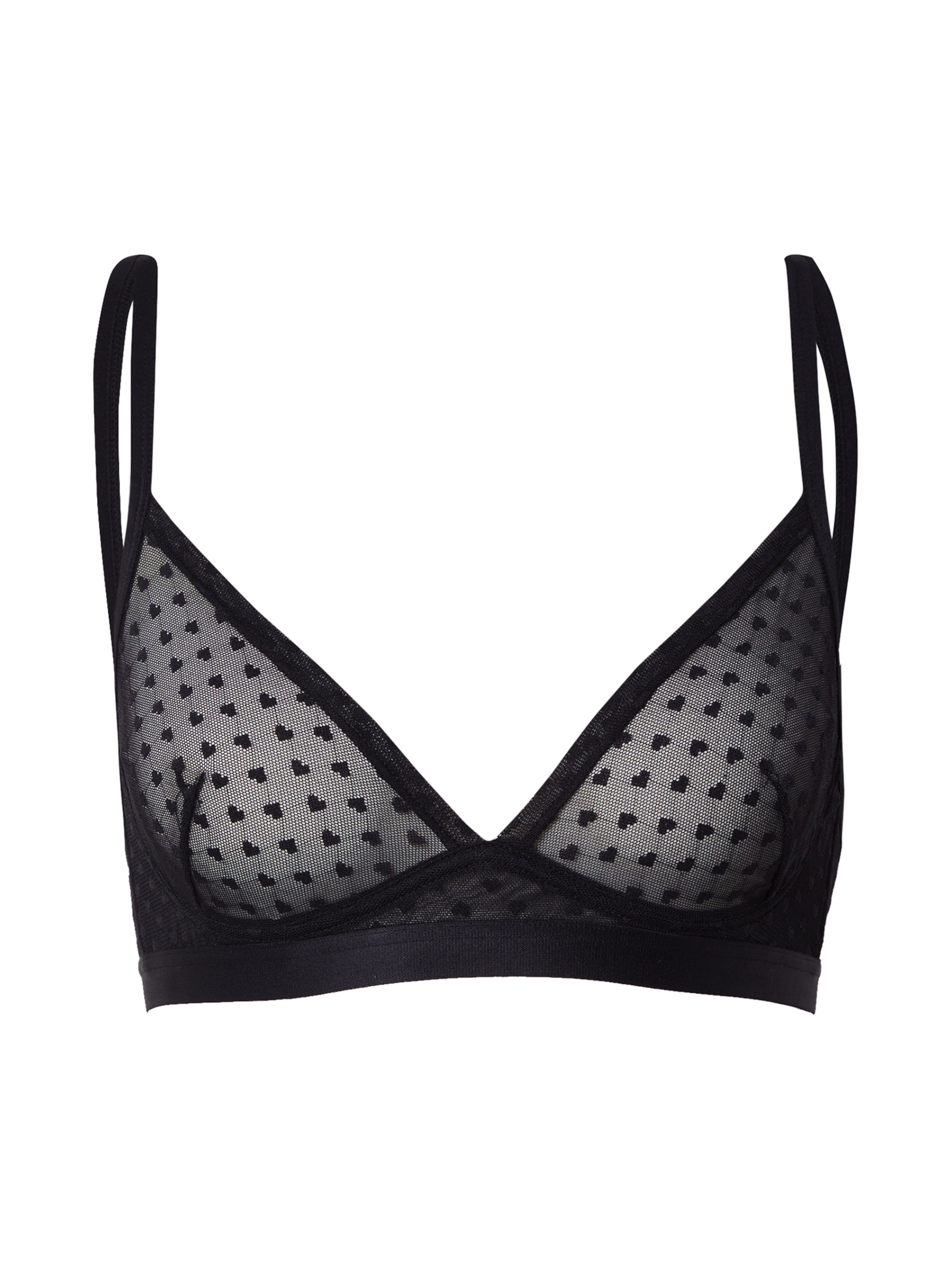 juoda Samsøe Samsøe Trikampė Liemenėlė 'Violetta': priekis