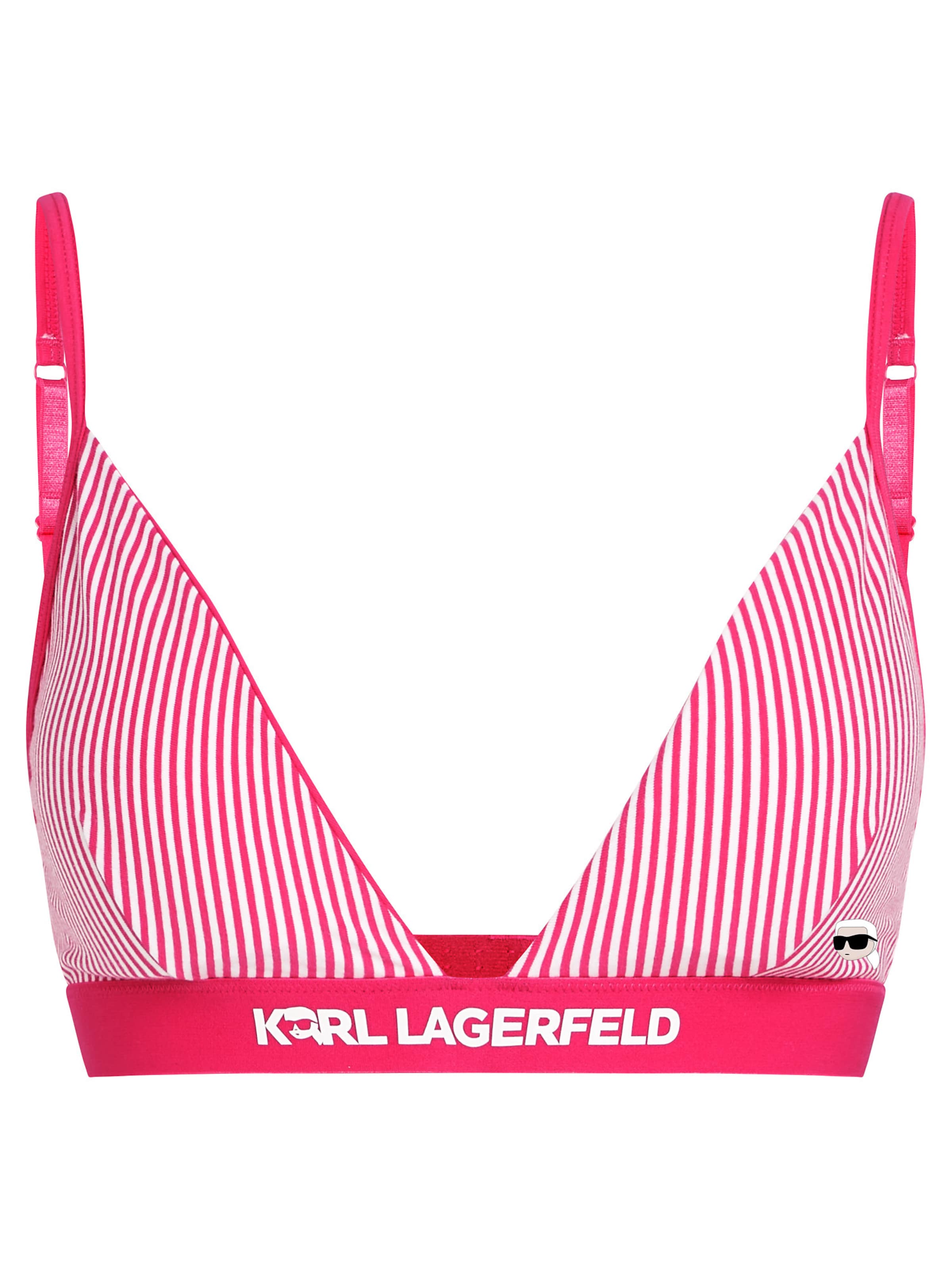 Karl Lagerfeld - Triángulo Sujetador 'Ikon' en rosa: frente
