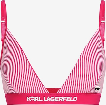 Karl Lagerfeld Kolmio Rintaliivi 'Ikon' värissä vaaleanpunainen: etupuoli