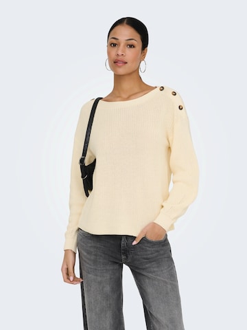ONLY Sweater 'ONLHilde' in Beige: front