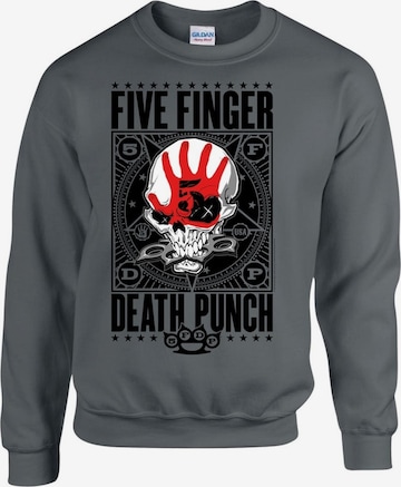Sweat-shirt 'Five Finger Death Punch Obey Sweatshirt' Five Finger Death Punch en gris : devant