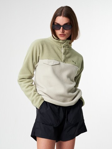 pinqponq Athletic Sweater in Beige: front