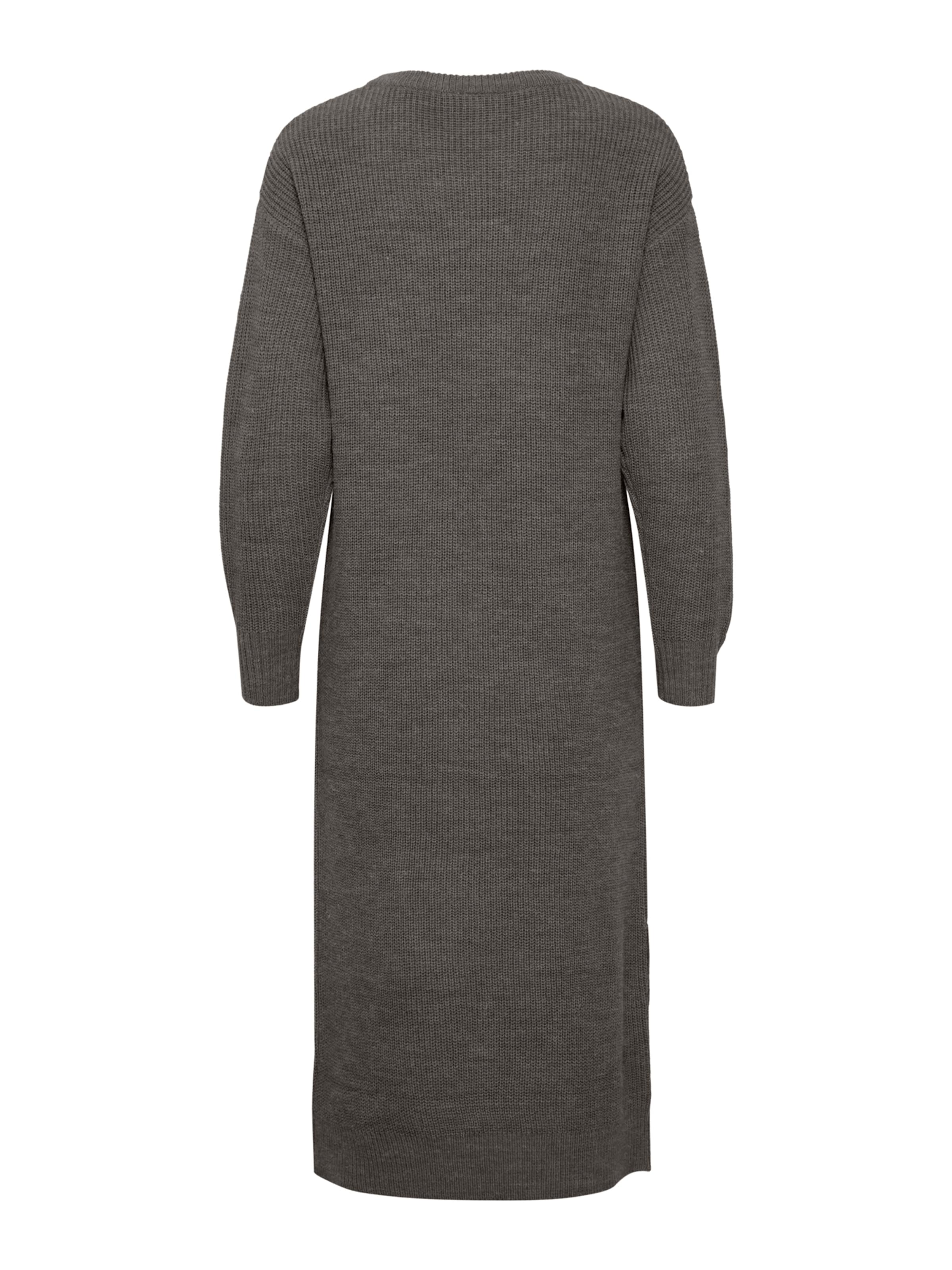 ICHI Πλεκτό φόρεμα 'NOVO' σε γκρι