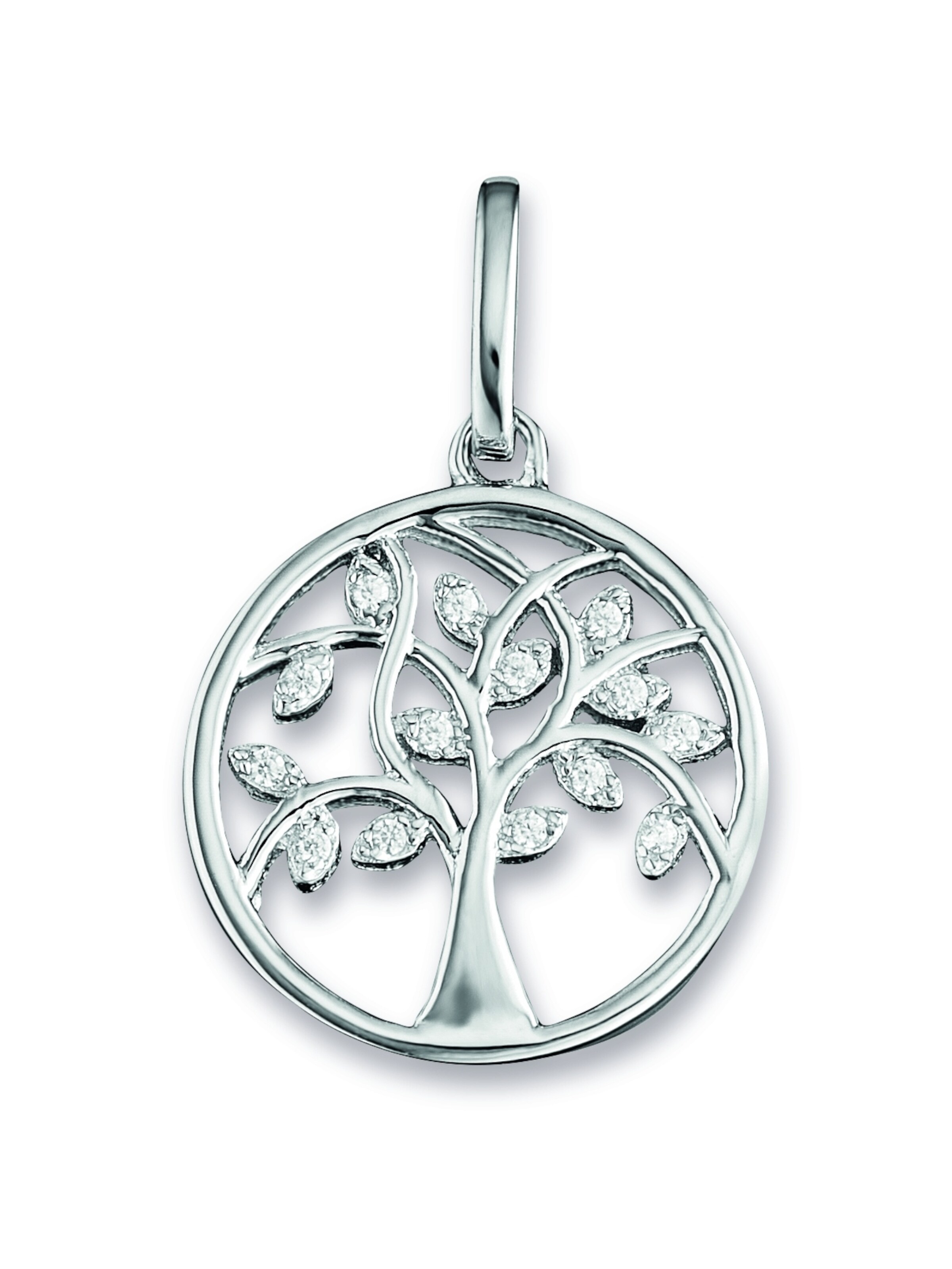 ONE ELEMENT Pendant 'Lebensbaum' in Silver: front