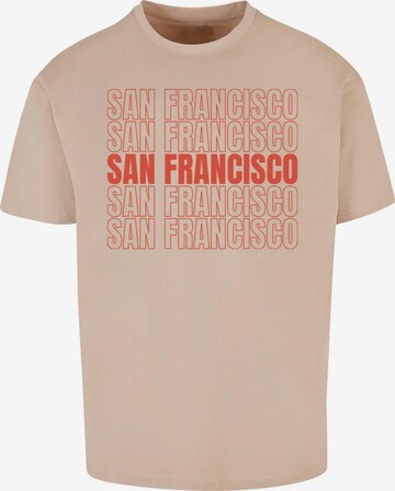 Merchcode Shirt 'San Francisco' in Beige: predná strana