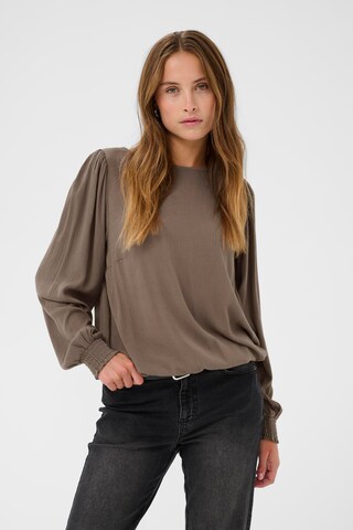 Kaffe Bluse 'KAstina' i brun: forside