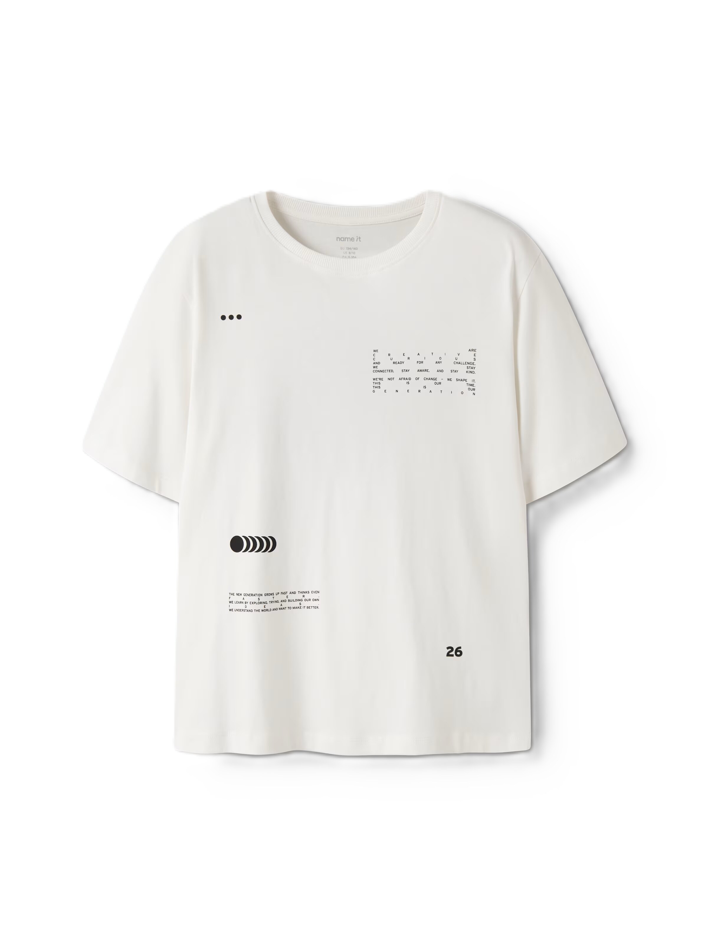 NAME IT - Camiseta 'NKMLOUI' en blanco: frente