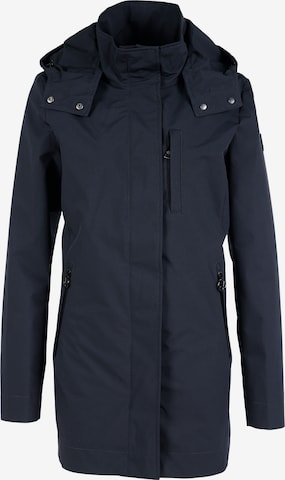 Fuchs Schmitt Between-Seasons Coat in Blue: front