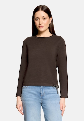 Cartoon Pullover in Braun: Vorderseite