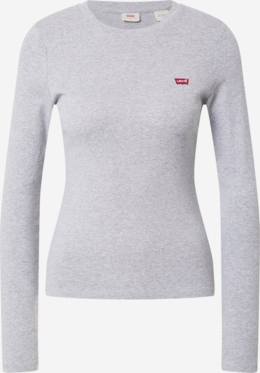 LEVI'S ® T-shirt 'LS Baby Tee' en gris clair / rouge, Vue avec produit