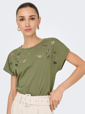 T-shirt 'JDYROSE' JDY en vert : devant