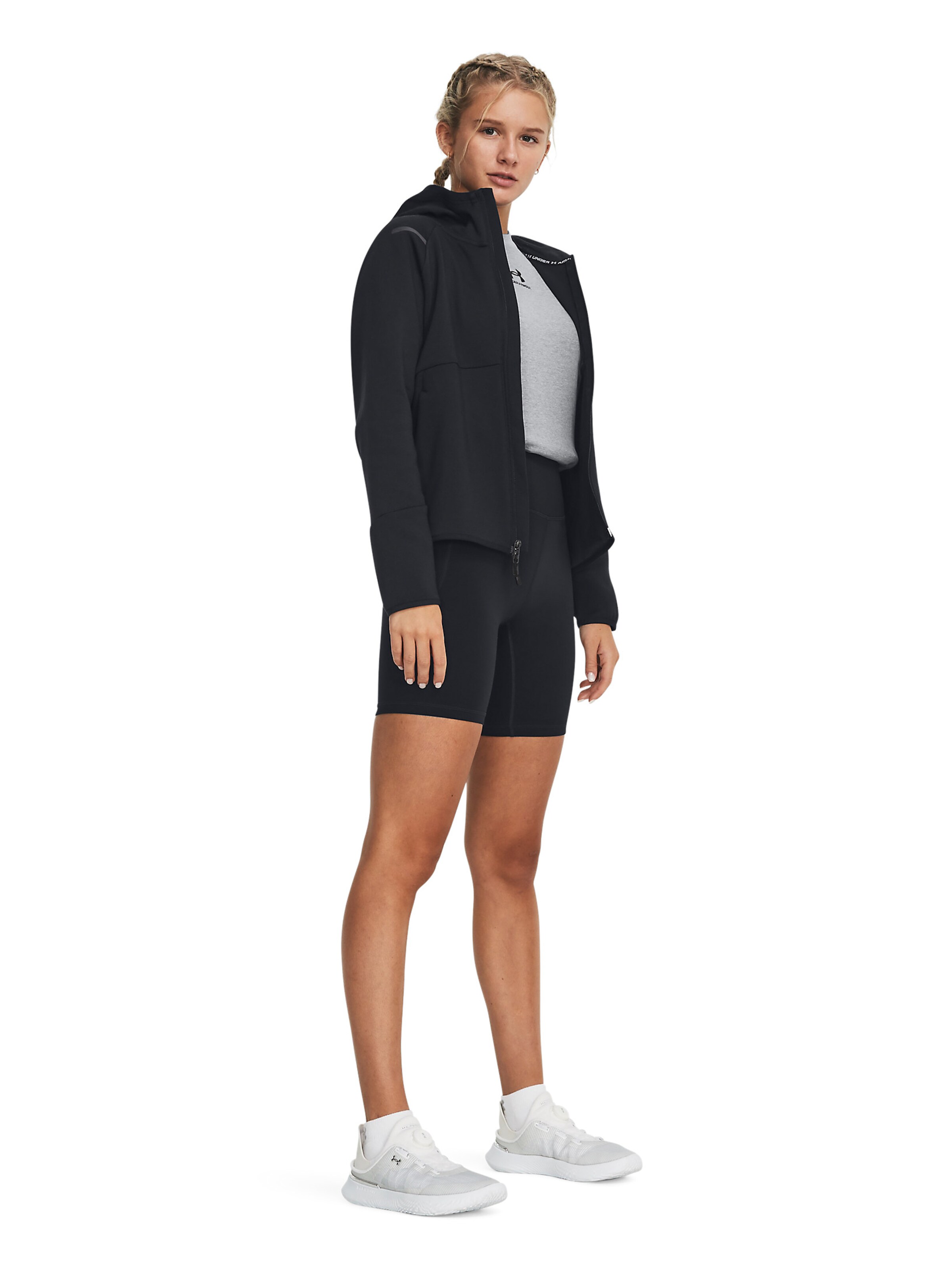 Veste en polaire fonctionnelle UNDER ARMOUR en noir