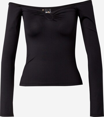 Gina Tricot Shirt in Zwart: voorkant