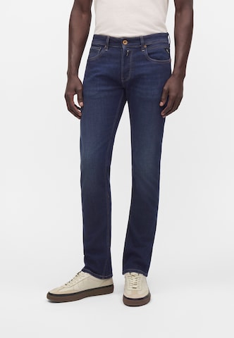 Coupe slim Jean 'GROVER' REPLAY en bleu : devant