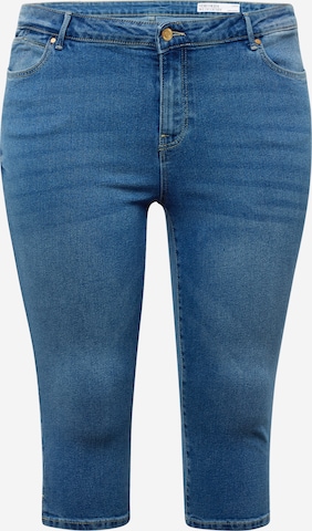 Vero Moda Curve Slimfit Jeans 'JUNE' i blå: framsida