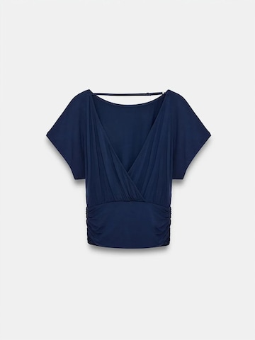 T-shirt Dilvin en bleu : devant