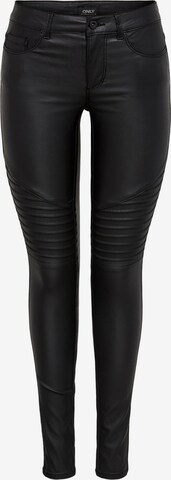 Skinny Pantalon 'New Royal' ONLY en noir : devant