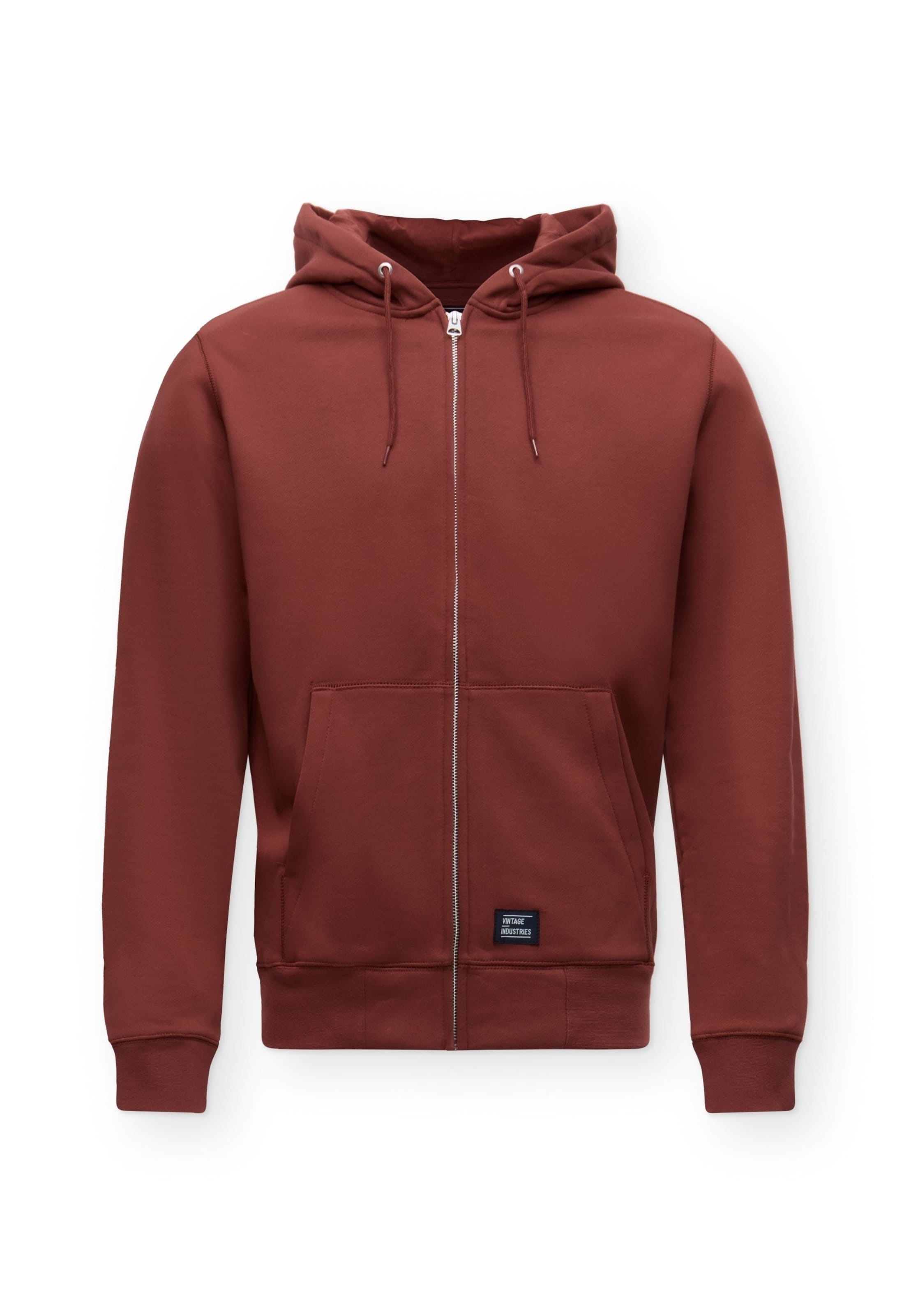 Giacca di felpa 'Redstone' di Vintage Industries in rosso: frontale