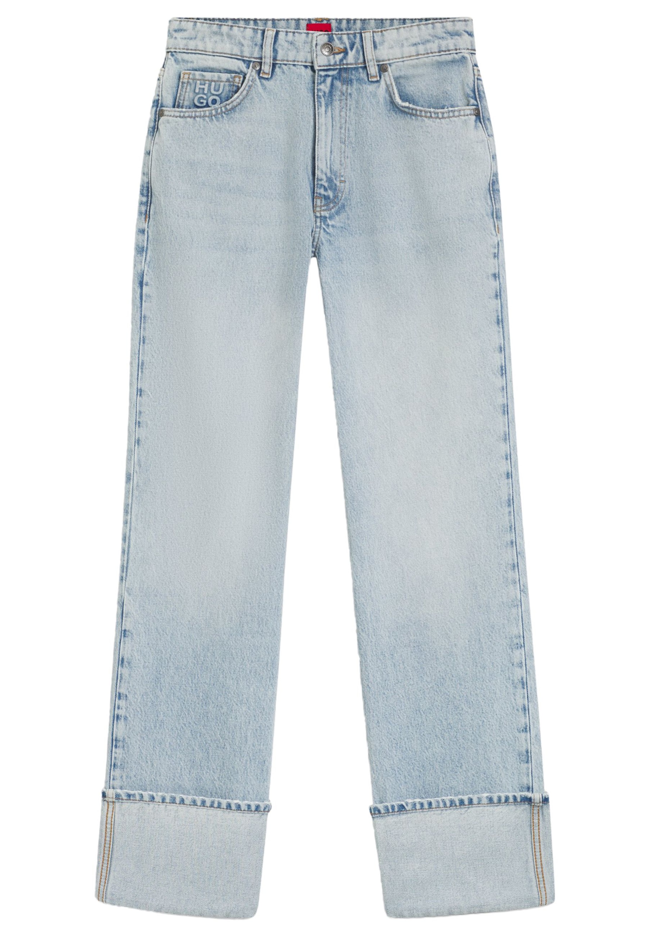 HUGO Tapered Jeans in Blue: front