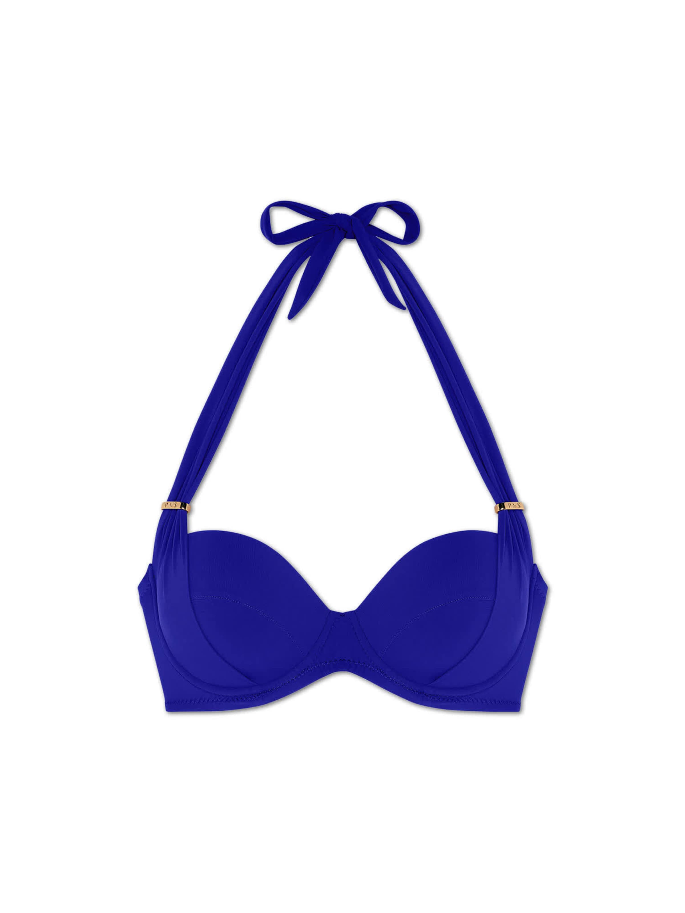 PAIN de SUCREBandeau Bikini gornji dio 'Lisia' - plava boja: prednji dio