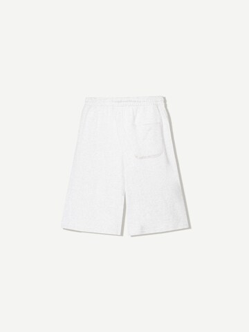 Wide Leg Pantalon Bershka en gris