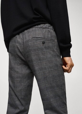 MANGO MAN Slim fit Pants 'Brest' in Grey