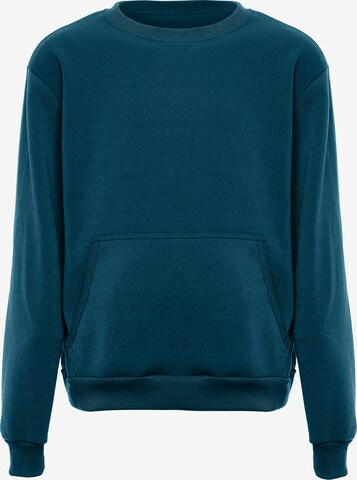 Sweat-shirt MO en vert : devant