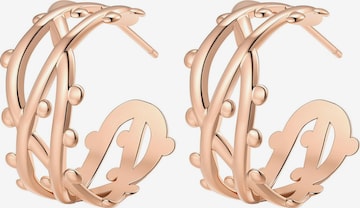 Hey Happiness - Pendientes 'Bubble Twist Hoop' en oro: frente