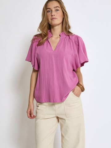Peppercorn Blouse 'Hannah' in Roze: voorkant