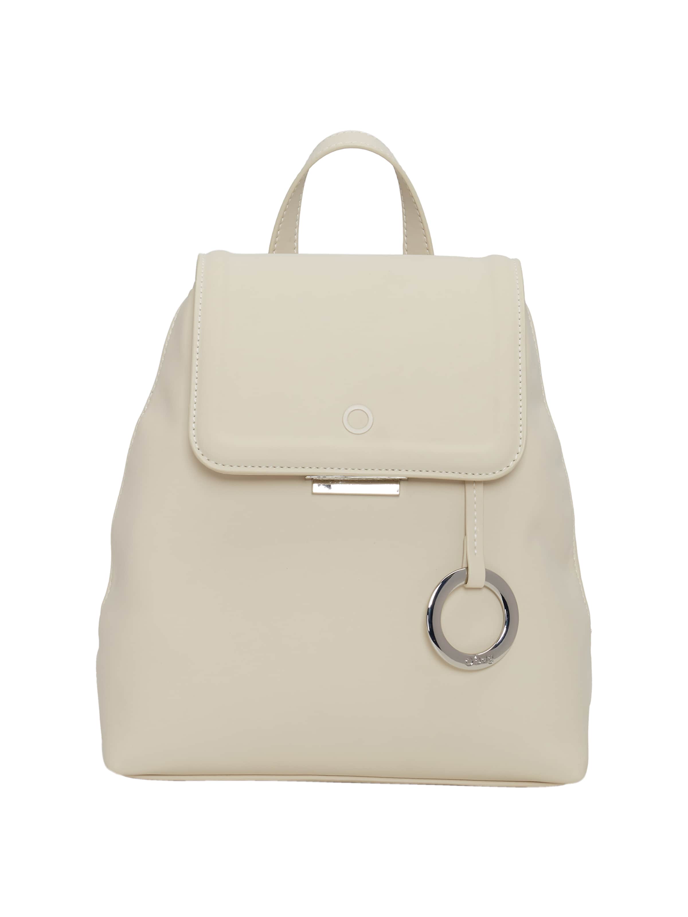 O bag Backpack in White: front