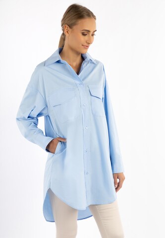 Camicia da donna di DreiMaster Klassik in blu: frontale
