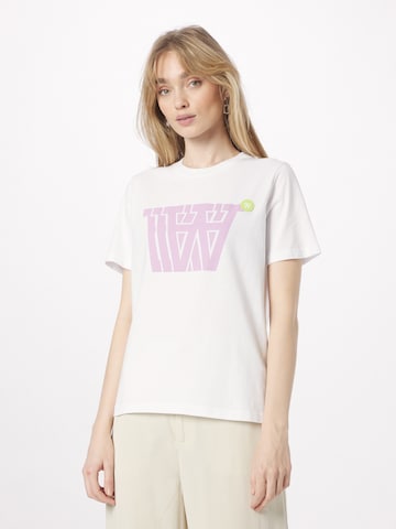 T-shirt 'Mia' WOOD WOOD en blanc : devant