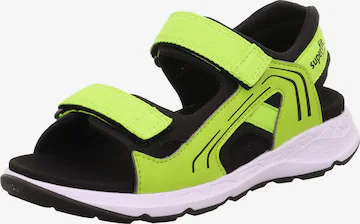 SUPERFIT Odprti čevlji | zelena barva: sprednja stran