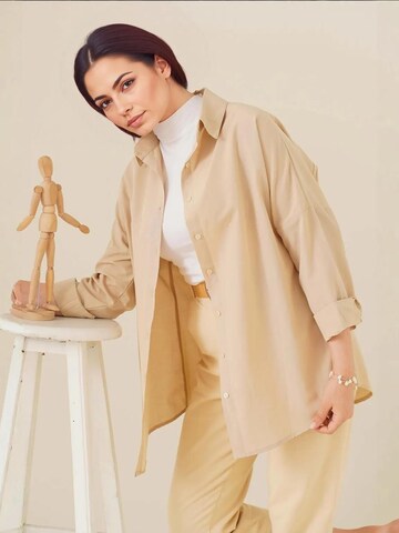 Bigdart Shirt 'Hemden' in Beige: voorkant