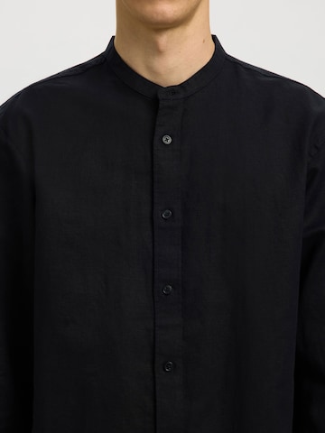 SELECTED Regular Fit Hemd 'SLHClay' in Schwarz