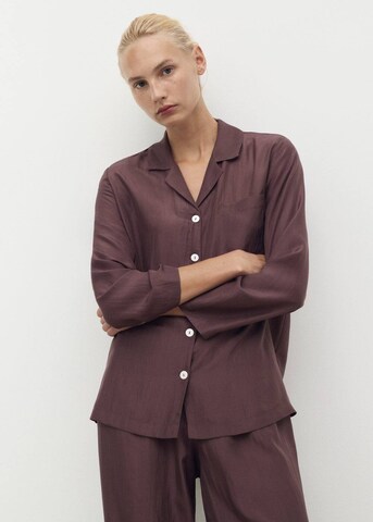 MANGO Pajama Shirt 'Habo' in Purple: front