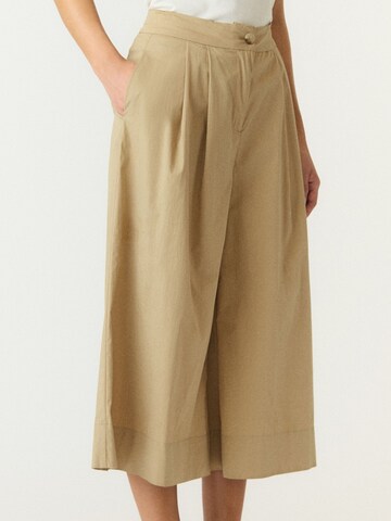 Wide leg Pantaloni di YAS in marrone: frontale