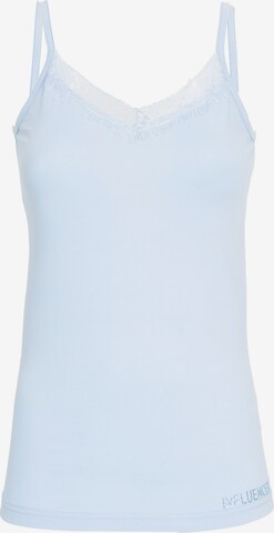 Influencer Top in Blauw: voorkant