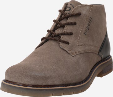 bugatti Lace-Up Boots 'Vandero' in Grey: front