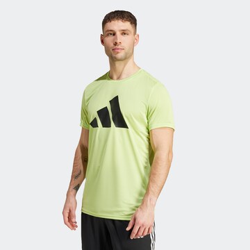 T-Shirt fonctionnel 'Run It' ADIDAS PERFORMANCE en vert : devant