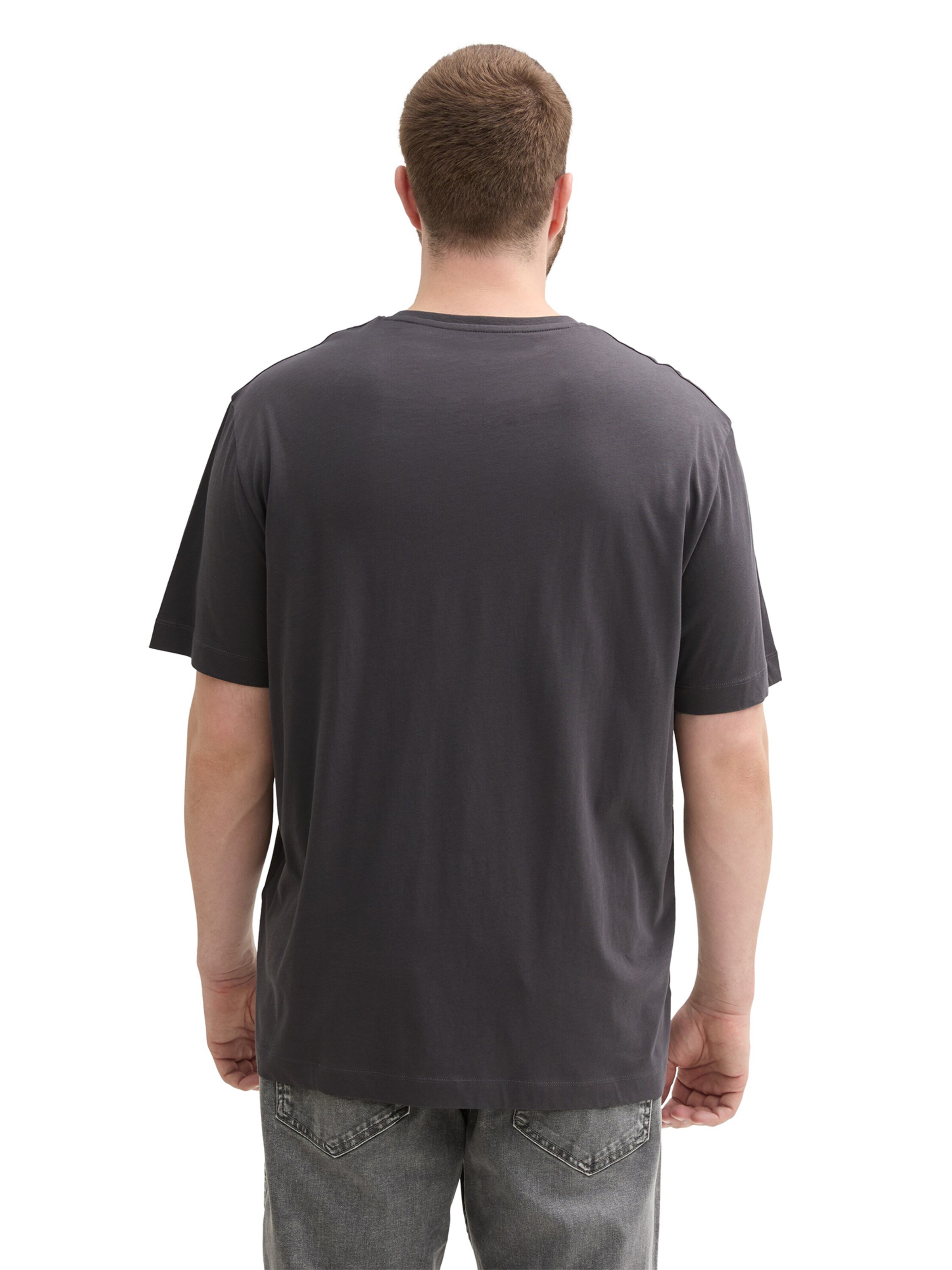 TOM TAILOR Men + Tričko - Sivá